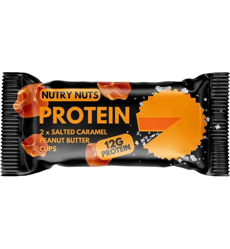 12x Nutry Nuts Salted Caramel Peanut Butter Cups - 2x21g