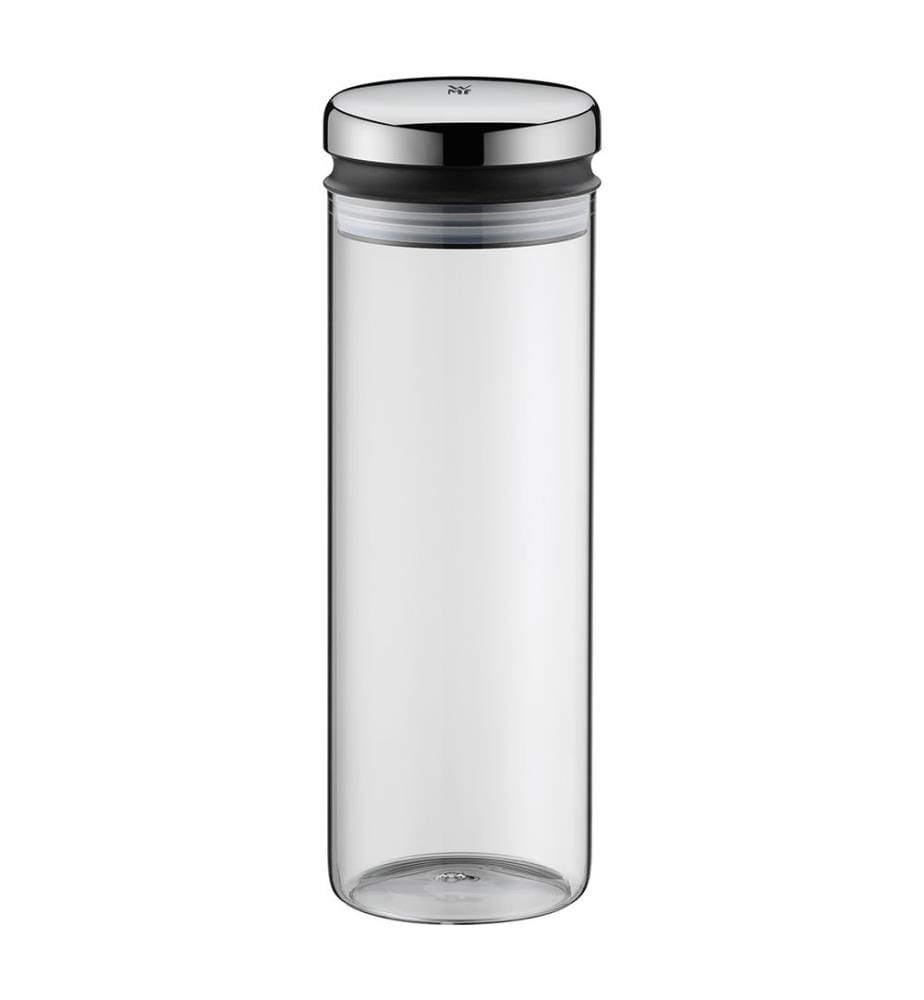 Bocal en Verre, 1.5 l, Argenté et Transparent