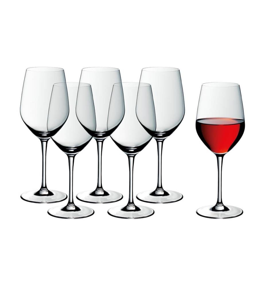 Set de 6 verres à vin rouge easy Plus, transparent