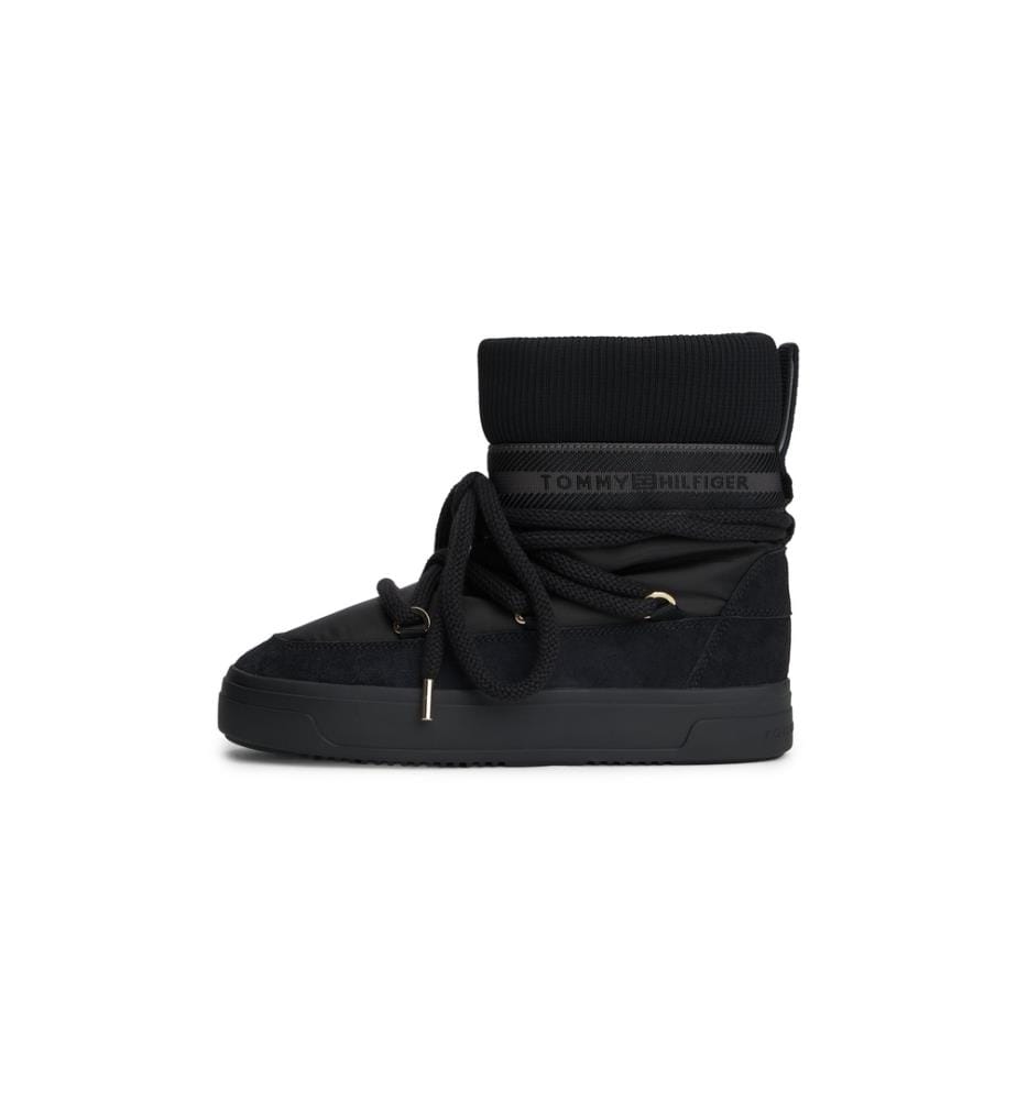 Bottines de Neige TommyTech Logotape Warm - Noir