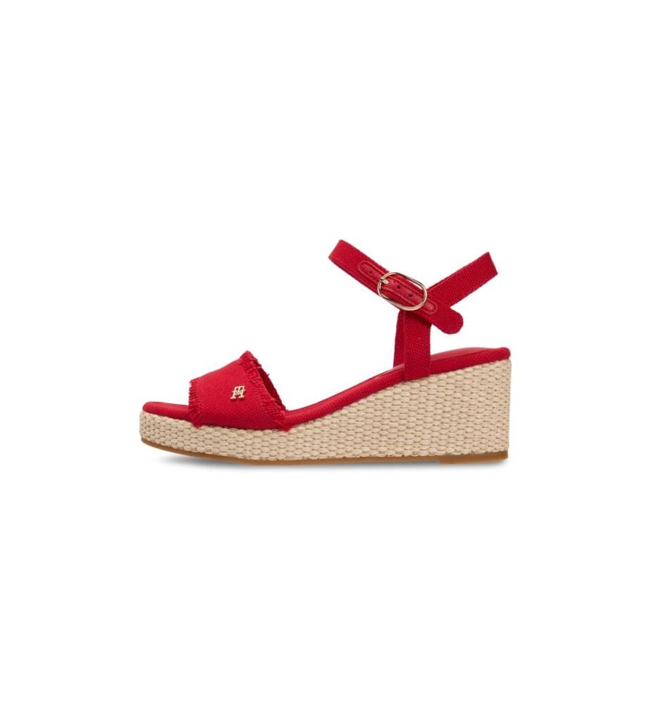 Espadrilles Compensées - Rouge