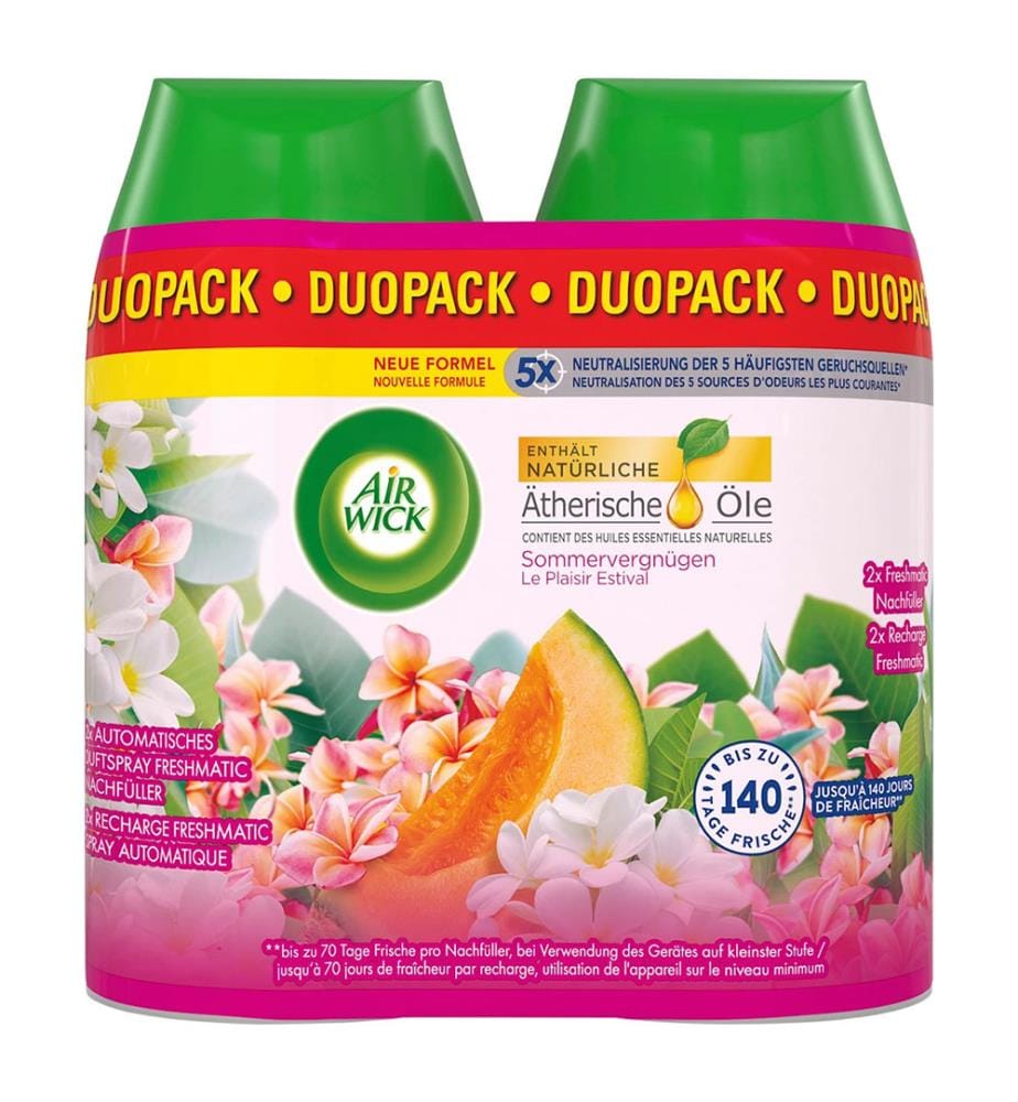 Lot de 3 Recharges Freshmatic DUO Plaisir d'été - 2 x 250 ml