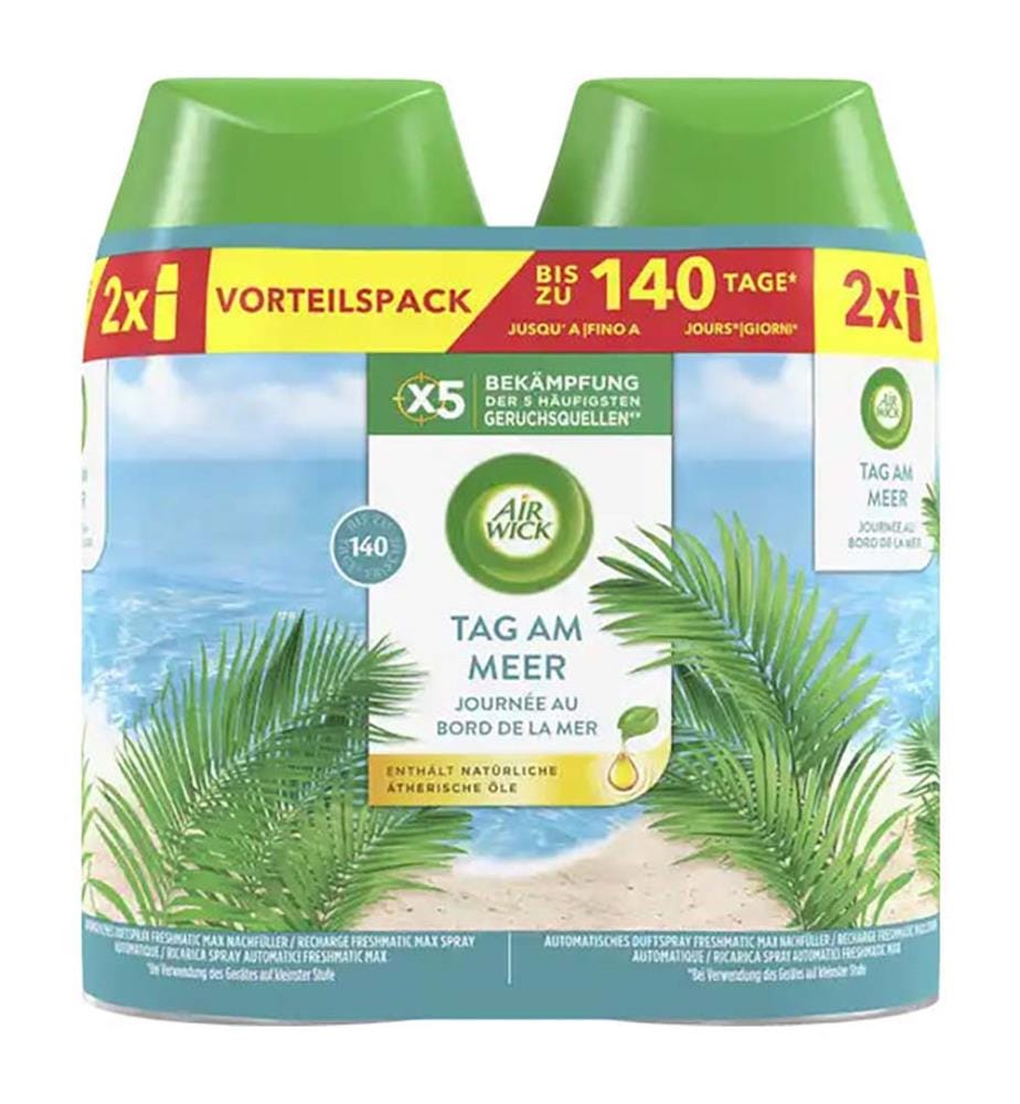 Lot de 3 Recharges Freshmatic DUO Jour de mer - 2 x 250 ml