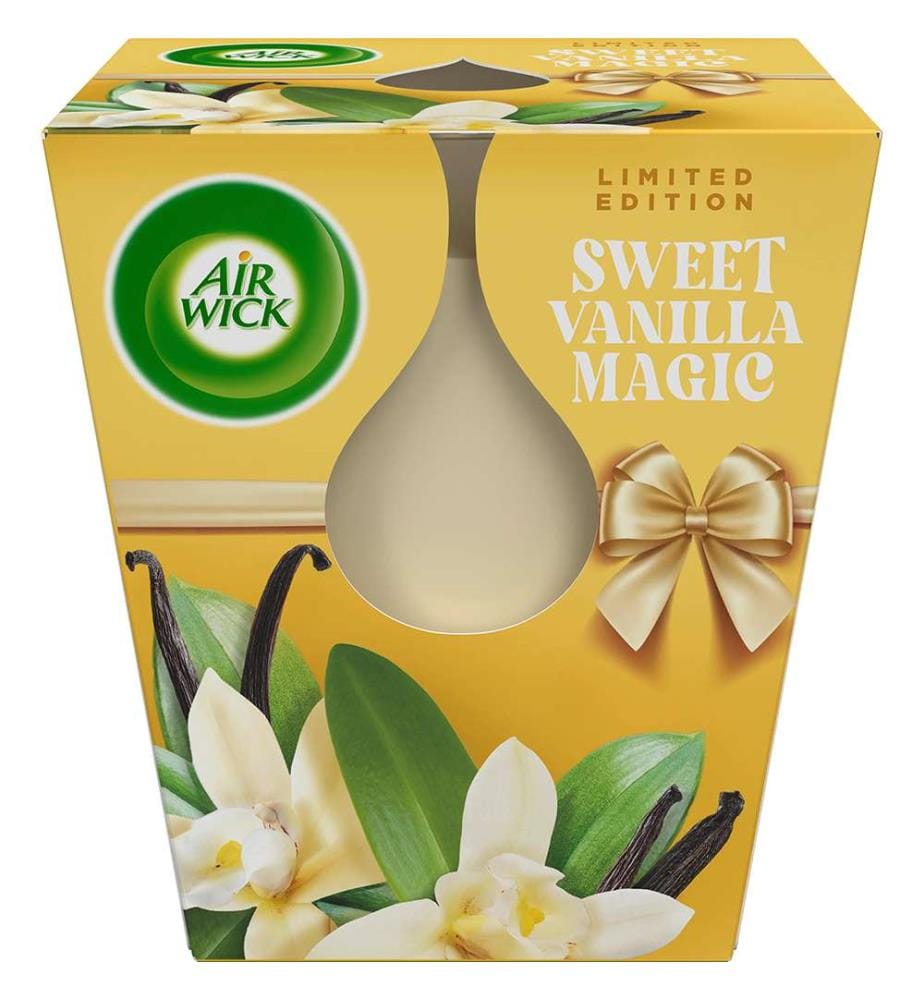 Pack de 3 bougies parfumées Sweet Vanilla Magic Duo 2x105g