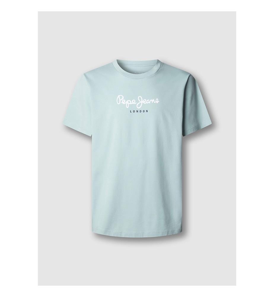 T-Shirt Eggo à Manches Courtes - Bleu Acqua Foncé