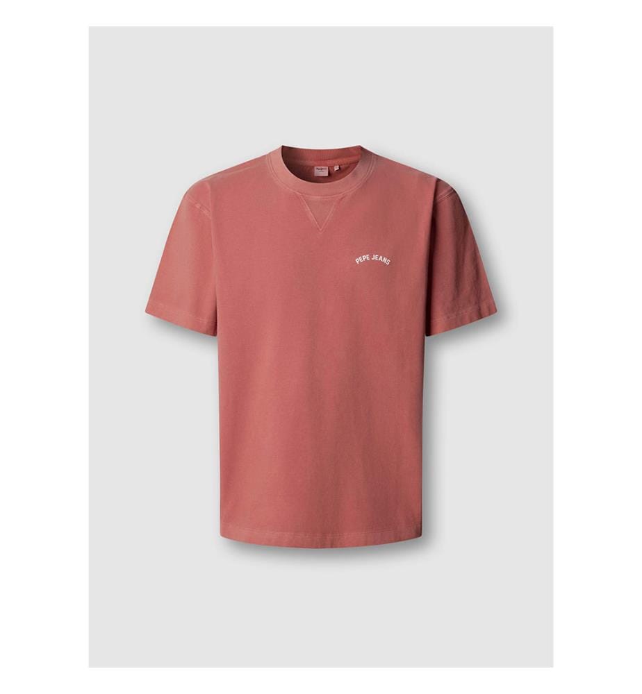 T-shirt John Kurzarm - Rouge