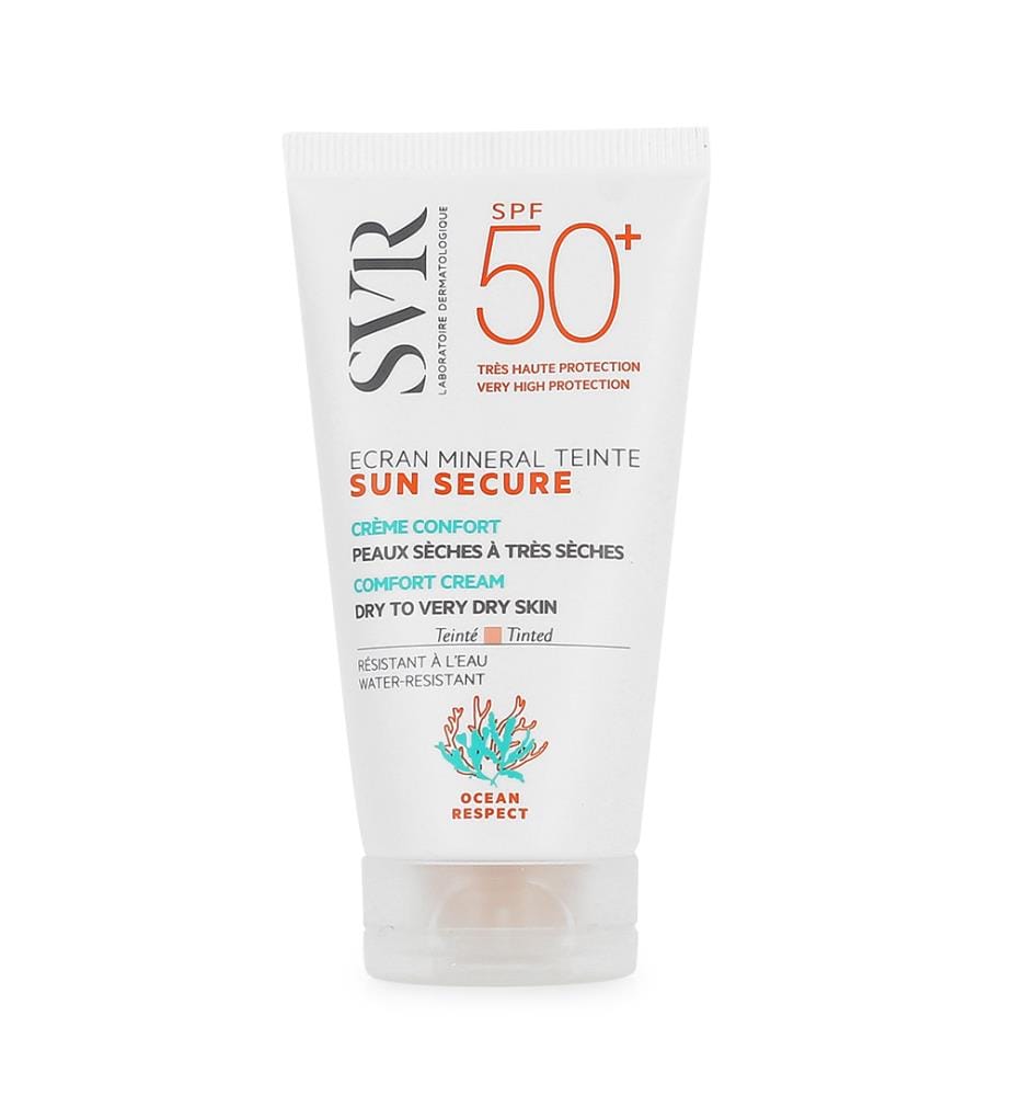 Sun Secure Écran Minéral Teinté SPF50+ Peaux Sèches à Très Sèches - 60 g