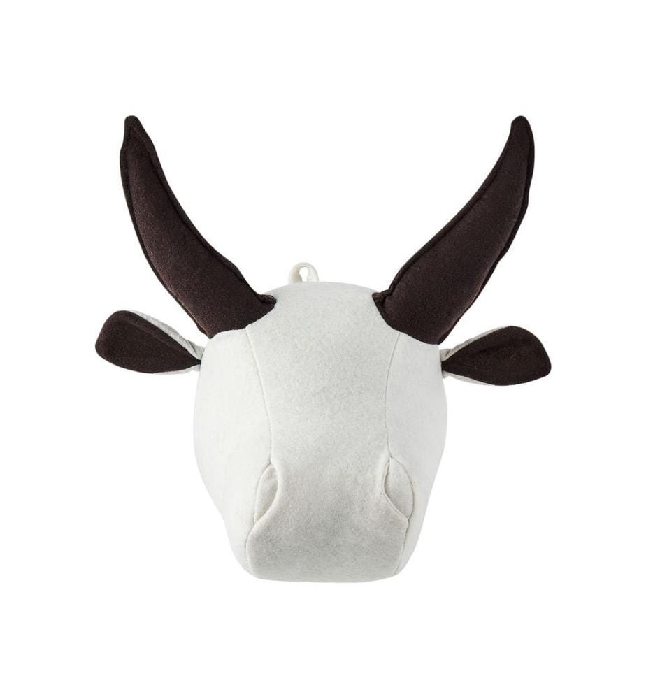 Décoration murale pour enfants Taureau GEOFFREY Coton 24 cm Blanc