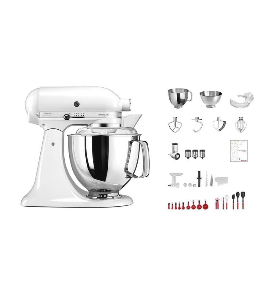 Robot de Cuisine avec Accessoires Artisan Swiss Anniversary Set KSM200 - Blanc