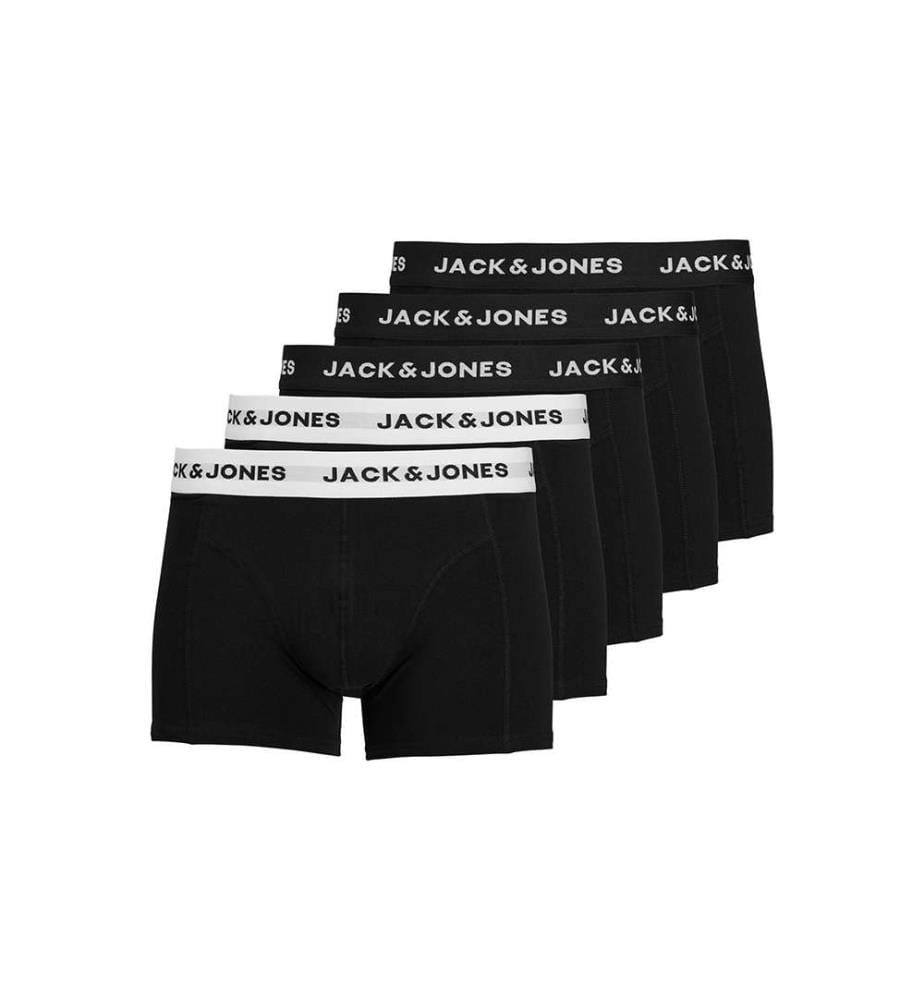 Lot de 5 Boxers Solid - Noir et Blanc