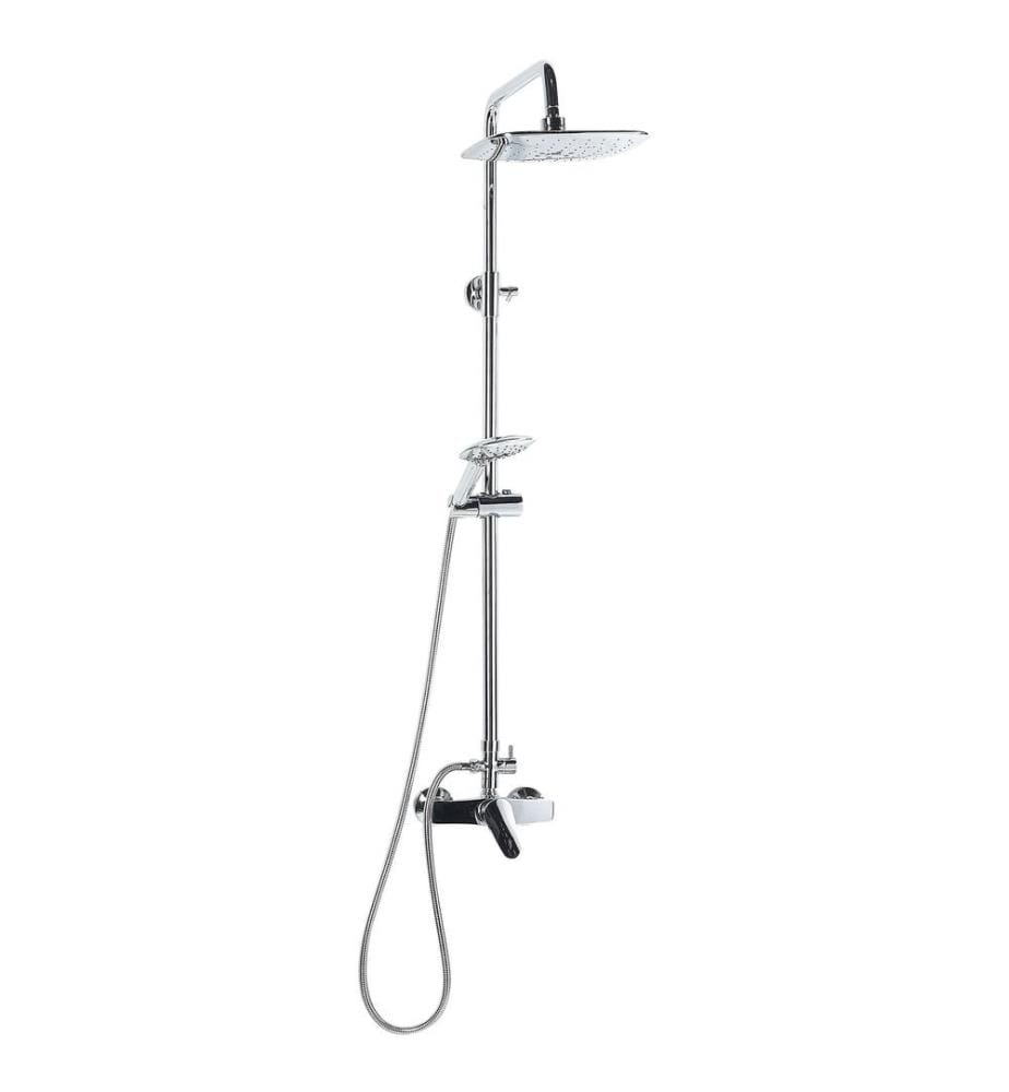 Ensemble de douche avec mitigeur et douche de pluie HOWICK Argenté