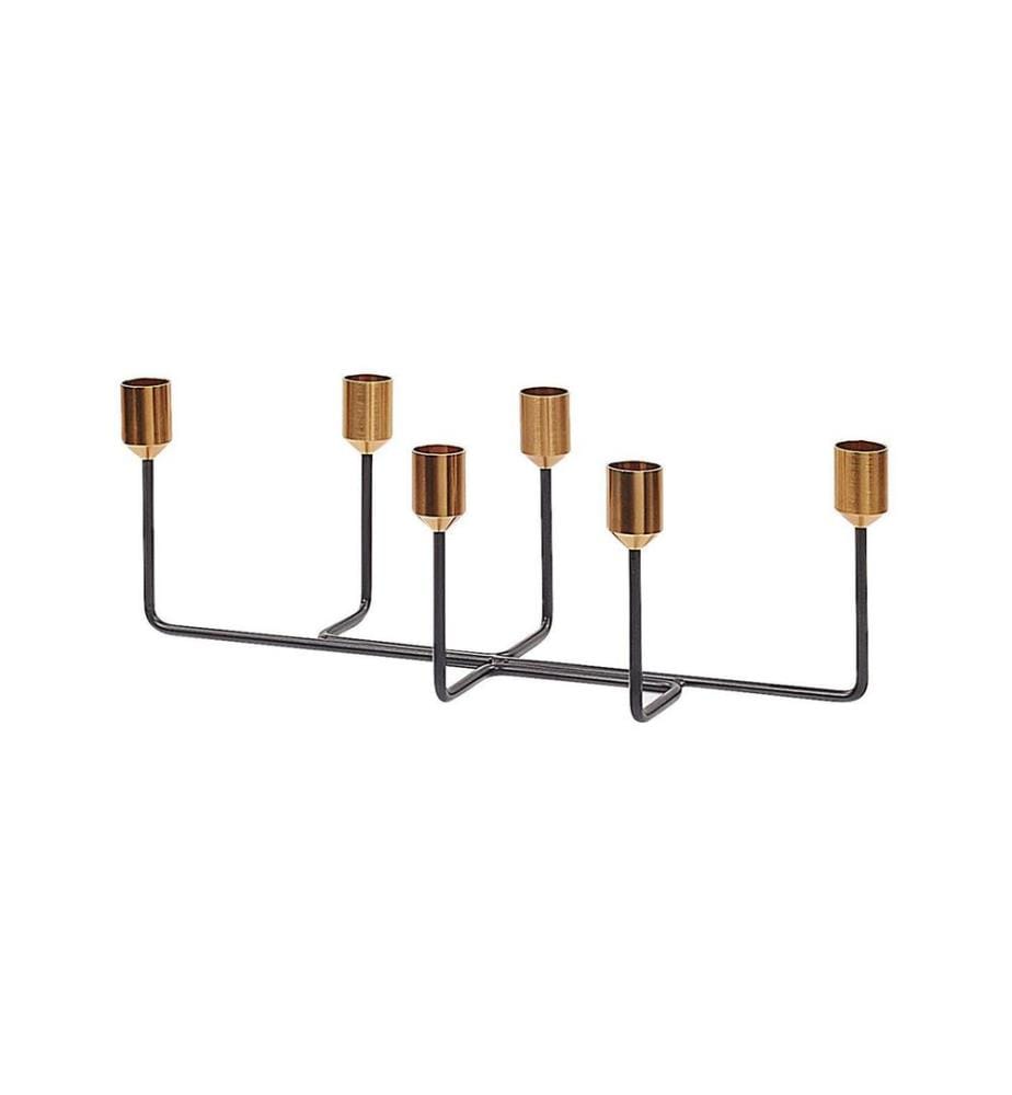 Bougeoir BANGKA Métal 12 cm Noir