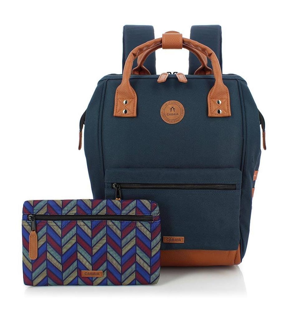 Sac à Dos avec 2 Pochettes Interchangeables Adventurer Medium 18 L Chicago - Brun & Bleu Marine