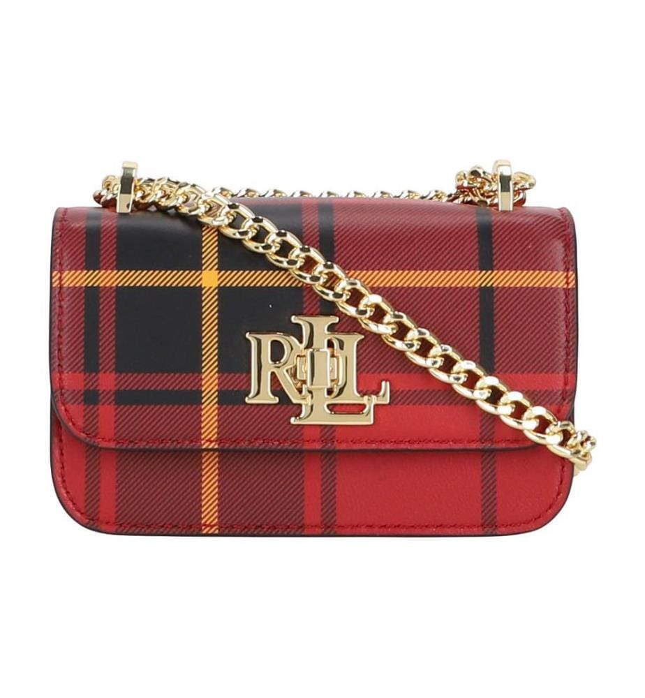 Mini pochette Sophee cuir nappa écossais - Holiday & Tartan & Black