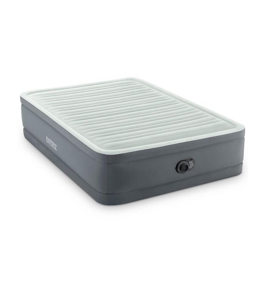 Matelas Gonflable Premaire - 2 Personnes - 191 x 137 x 36 cm - Blanc et Gris