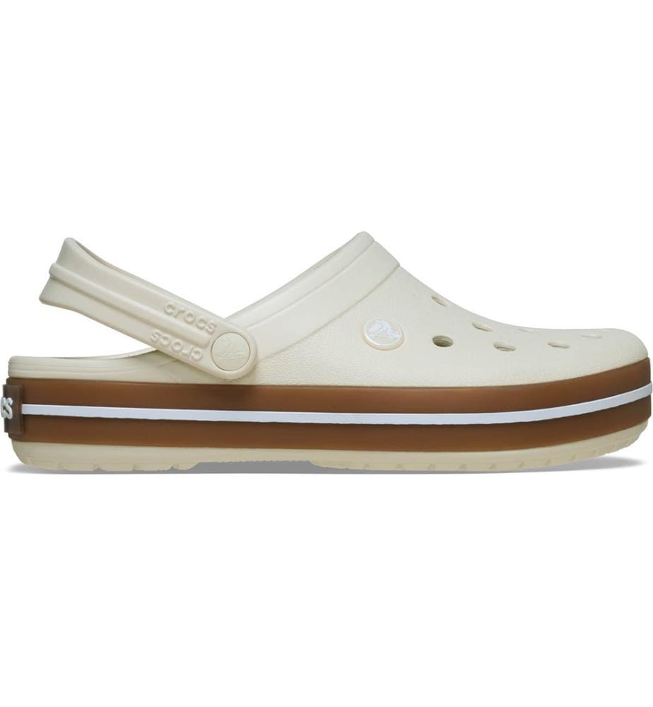 Sabot Crocband Gum - Blanc et Brun