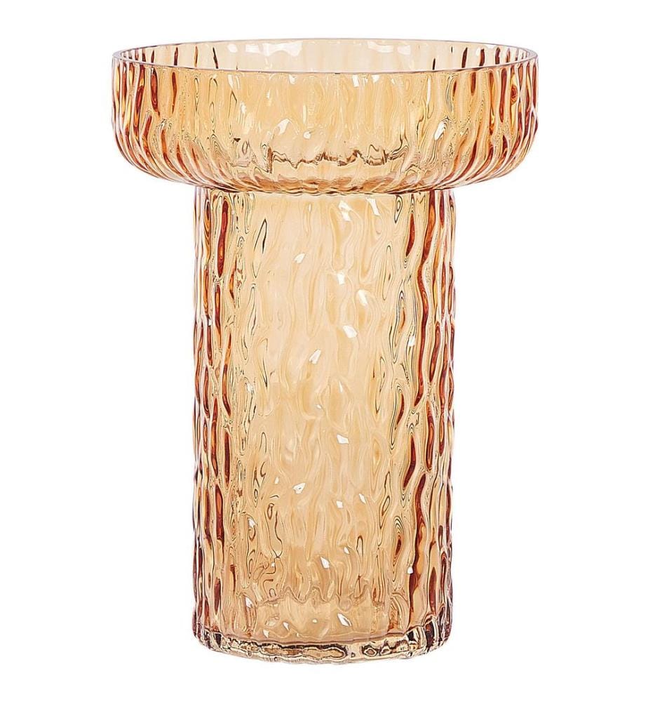 Vase à fleurs PLATANIA Verre 20 cm Orange
