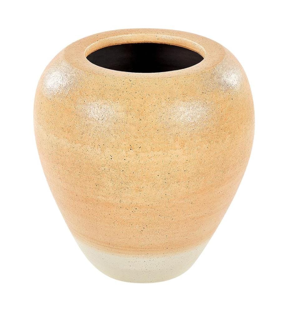 Vase décoratif SKIONE Céramique 34 cm Marron clair