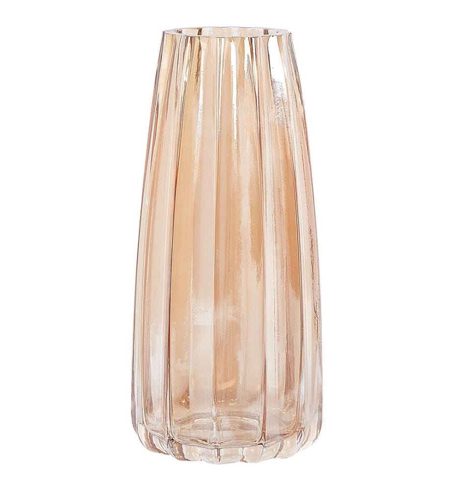 Vase à fleurs OKTONIA Verre 22 cm Orange