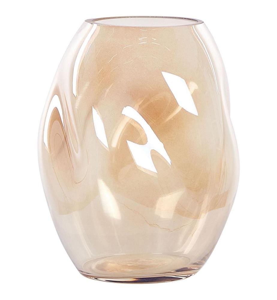 Vase à fleurs GERAKINI Verre 20 cm Orange