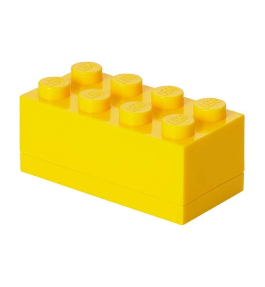 Mini-Brique de Rangement 8 Blocs - 46 x 92 x 43 mm - Jaune