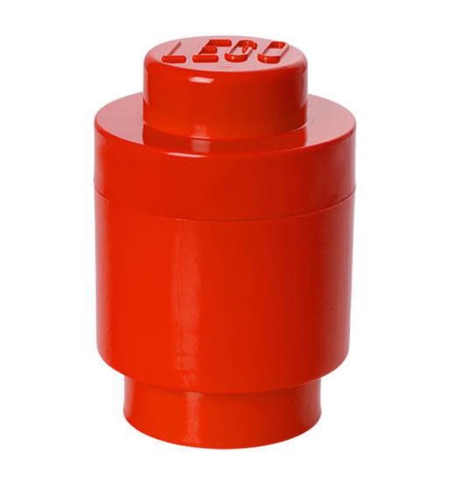 Brique de Rangement Ronde - Ø123 x 180 mm - Rouge