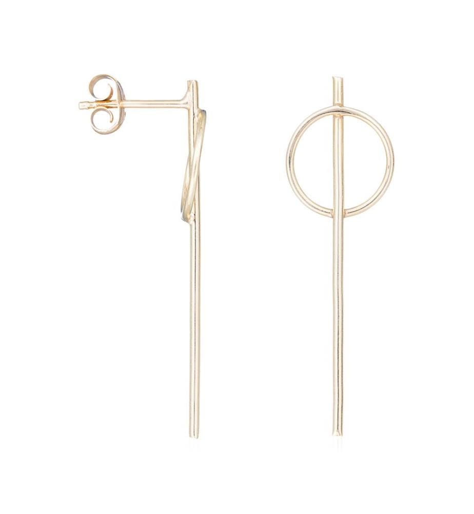 Boucles d'Oreilles en Or Epées - Doré