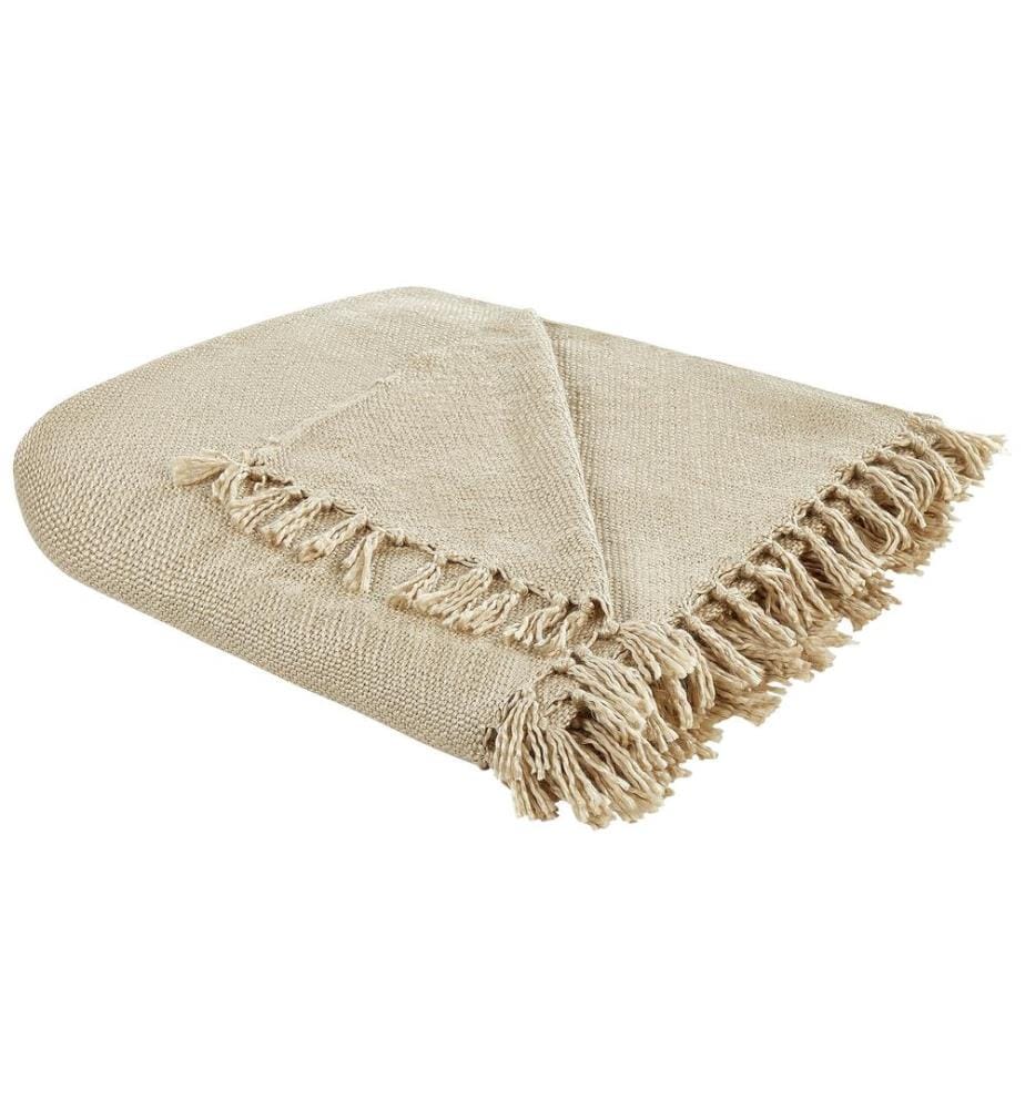 Couverture CHAOHANI Tissu 200 x 220 cm Beige