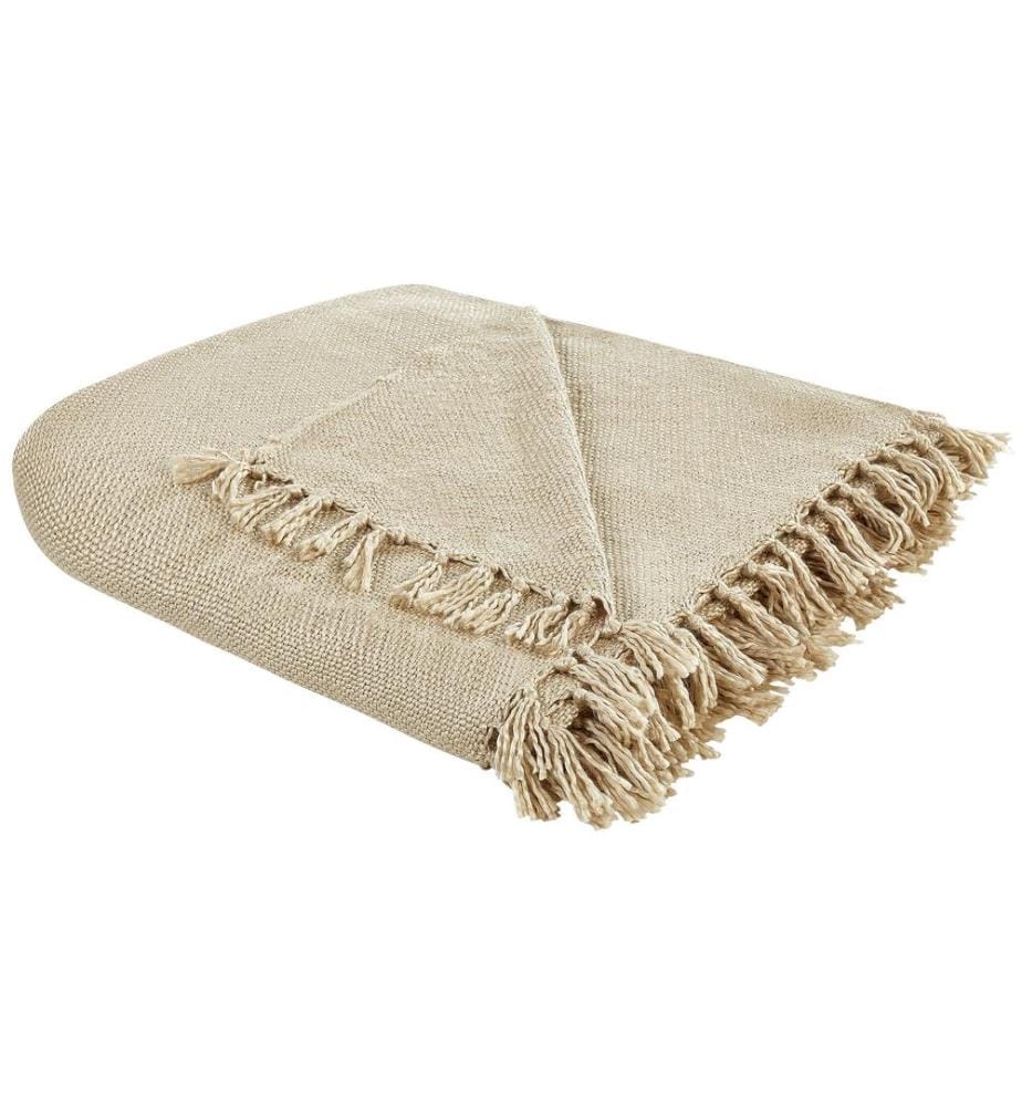 Couverture CHAOHANI Tissu 220 x 240 cm Beige