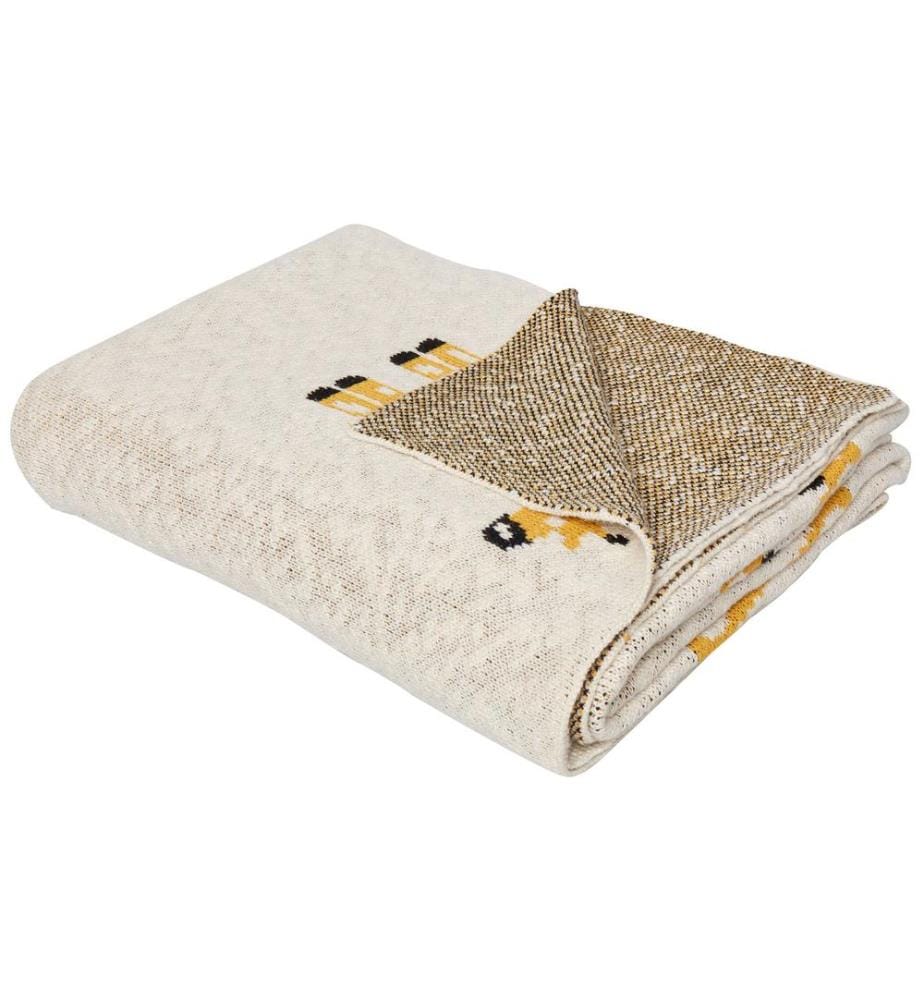 Couverture CHILARI Coton 130 x 170 cm Beige
