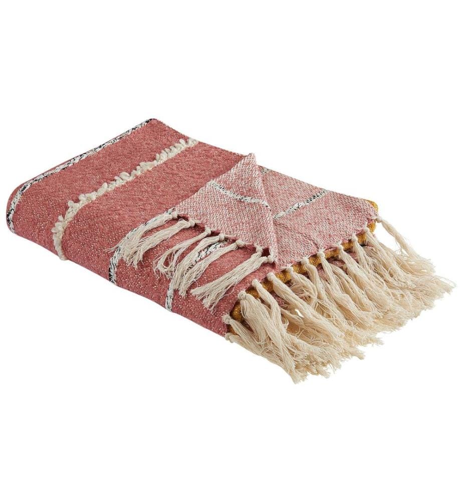 Couverture NAIKHU Coton 130 x 170 cm Rouge clair