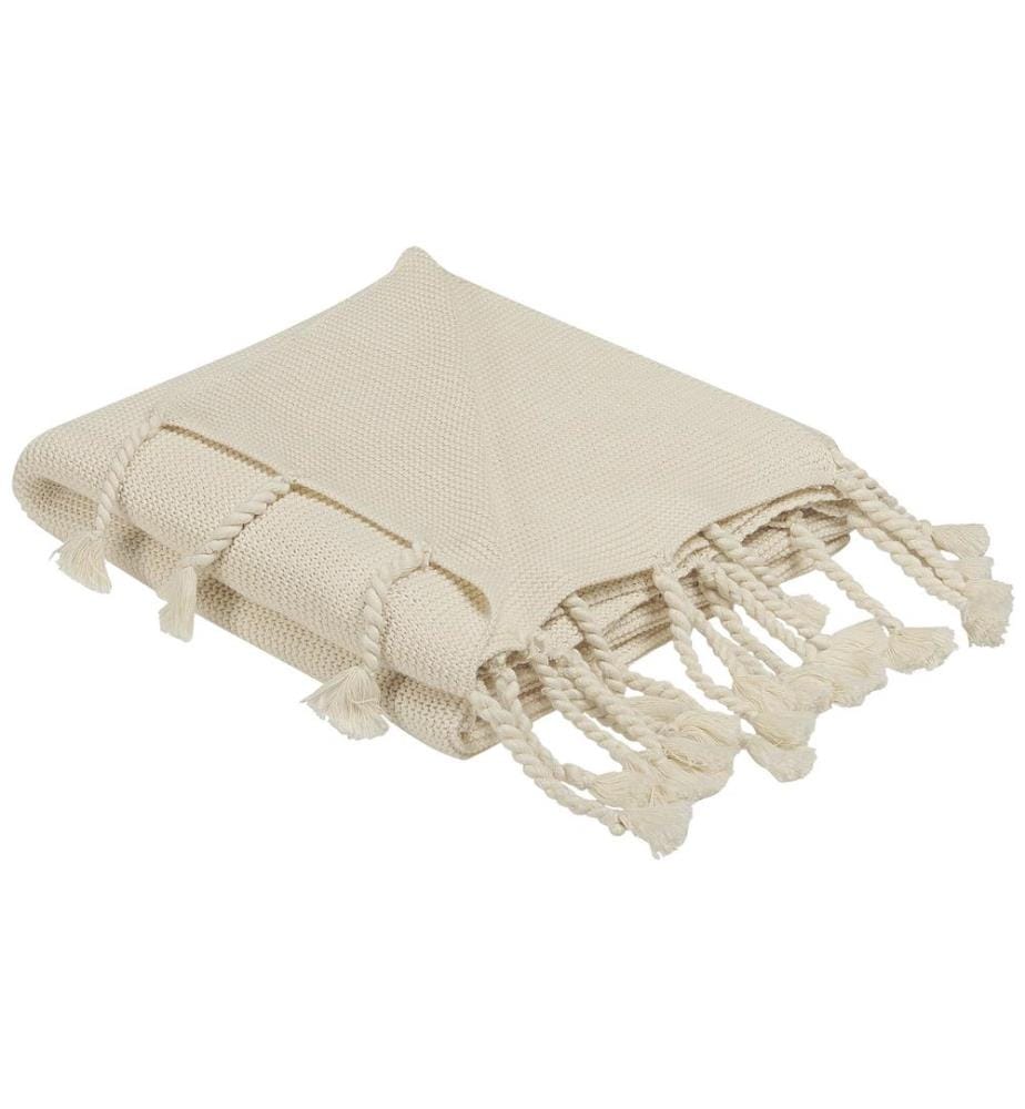 Couverture NAZILLI Coton 125 x 150 cm Beige