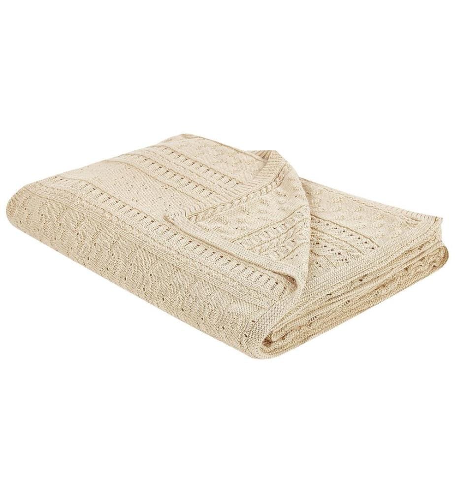 Couvre-lits DAULET Coton 150 x 200 cm Beige