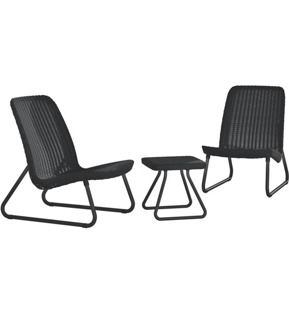 Set de balcon 3 pièces Rio Patio - Graphite