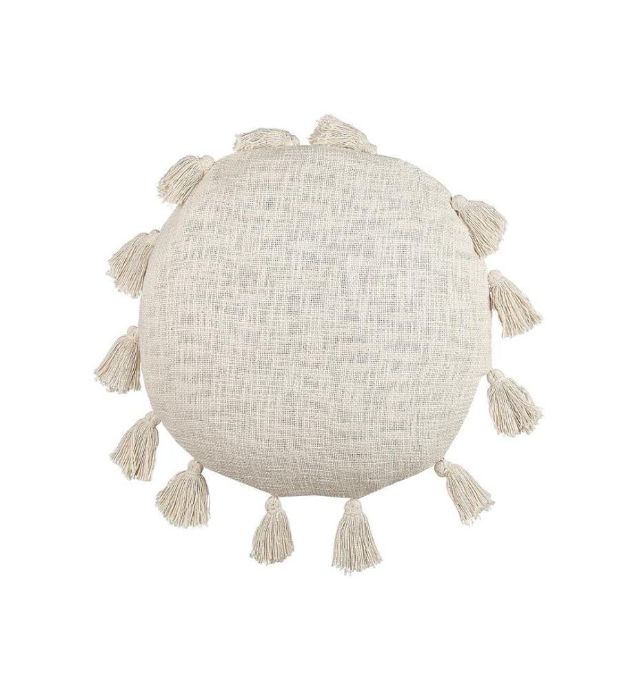 Coussin MADIA Coton 45 x 45 cm Beige clair Unicolore
