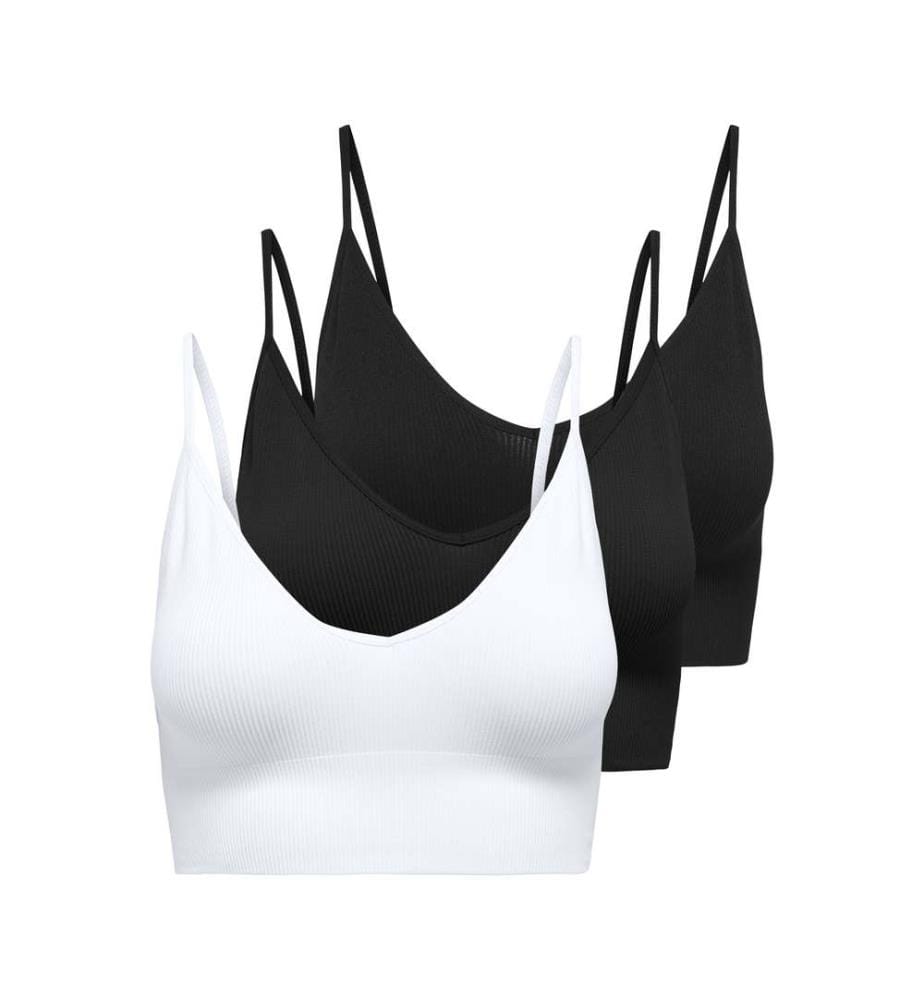 Lot de 3 Brassières - Noir et Blanc