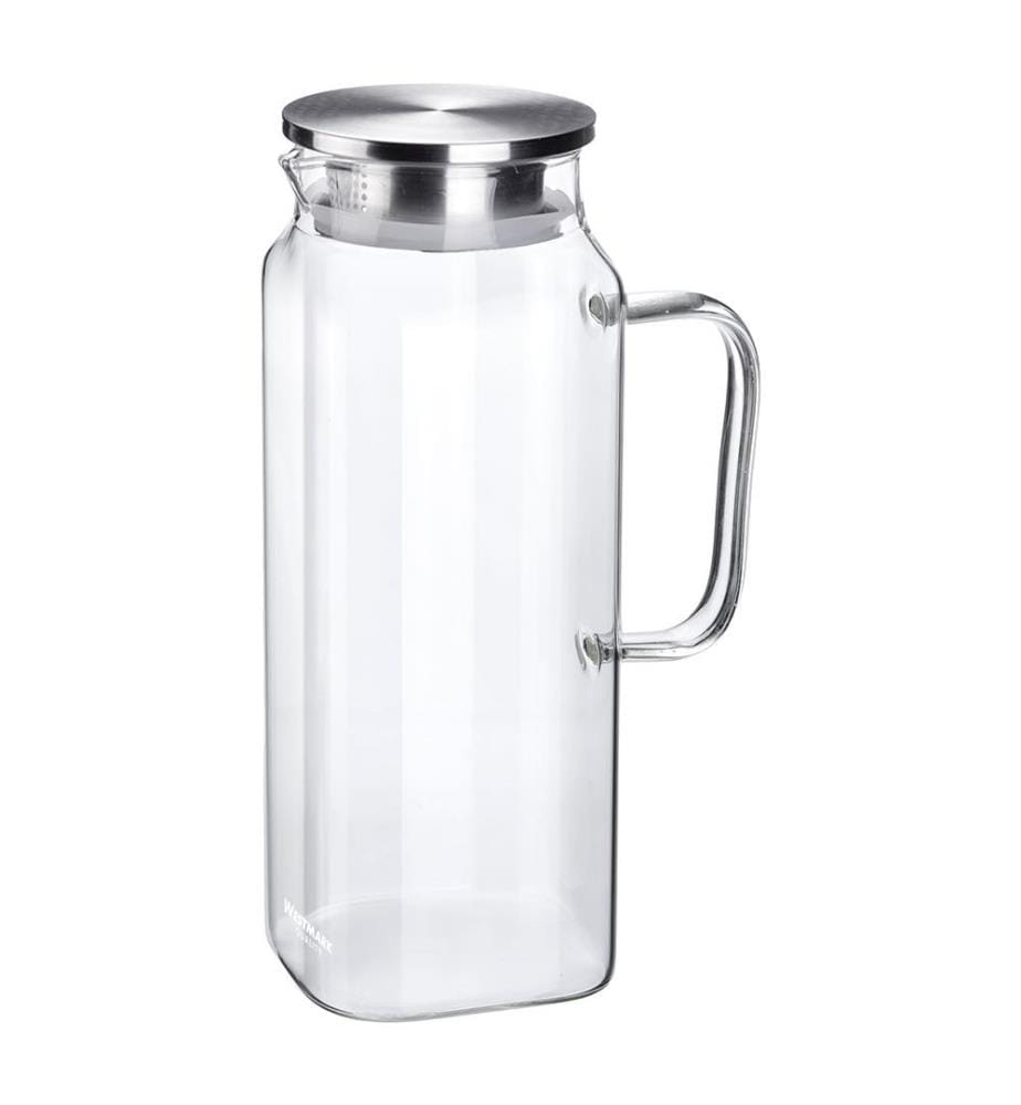 Carafe à eau Puro 1,8l, résistante à la température - Transparent et - Argenté