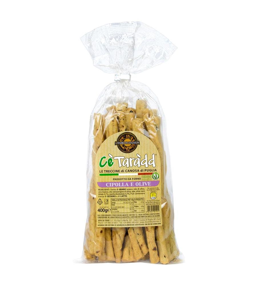 1x Le Treccine oignons et olives - 350 g
