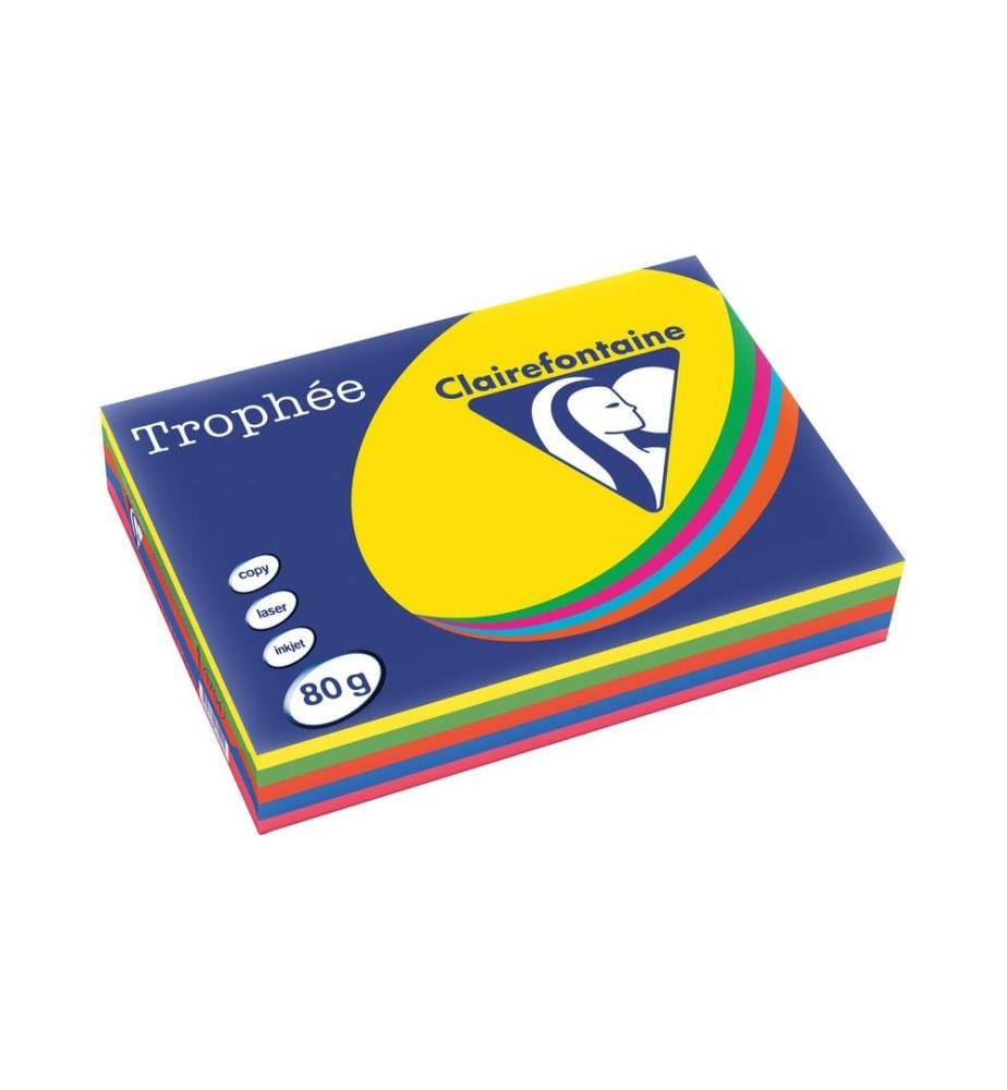 CLAIREFONTAINE - Papier pour imprimante Trophée A4, Intense, 80 g/m², 500 Feuille