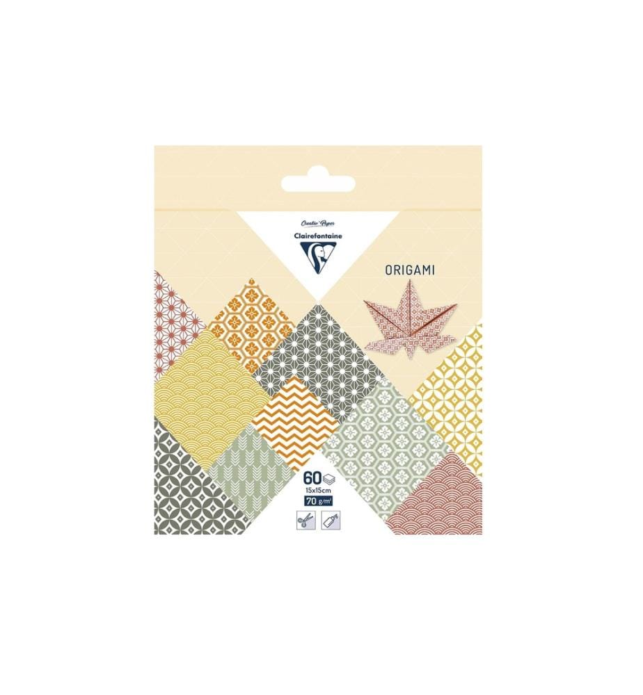 CLAIREFONTAINE - Papier de bricolage Papier origami Automne, 60 feuilles