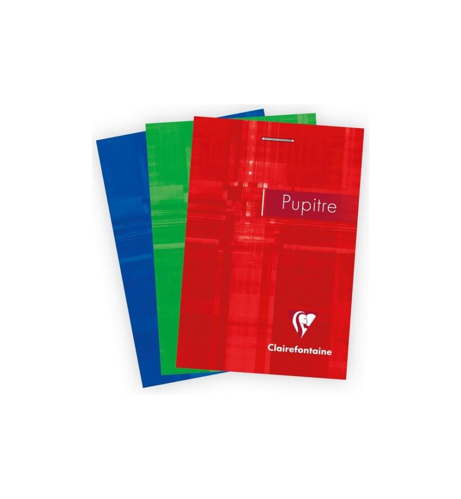 CLAIREFONTAINE - Cahier d'école 80 feuilles, A7, quadrillé 5 mm, assorti, 10 Pièce/s