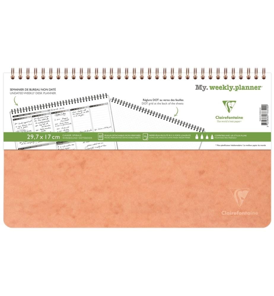 CLAIREFONTAINE - Agenda settimanale Age Bag My Weekly Tabac