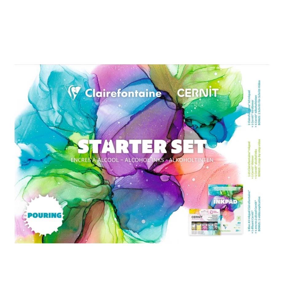CLAIREFONTAINE - Kit de démarrage encres à alcool , Multicolore