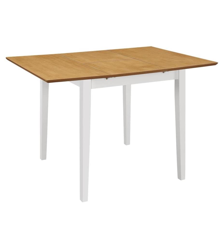 Table à manger extensible Blanc (80-120)x80x74 cm MDF