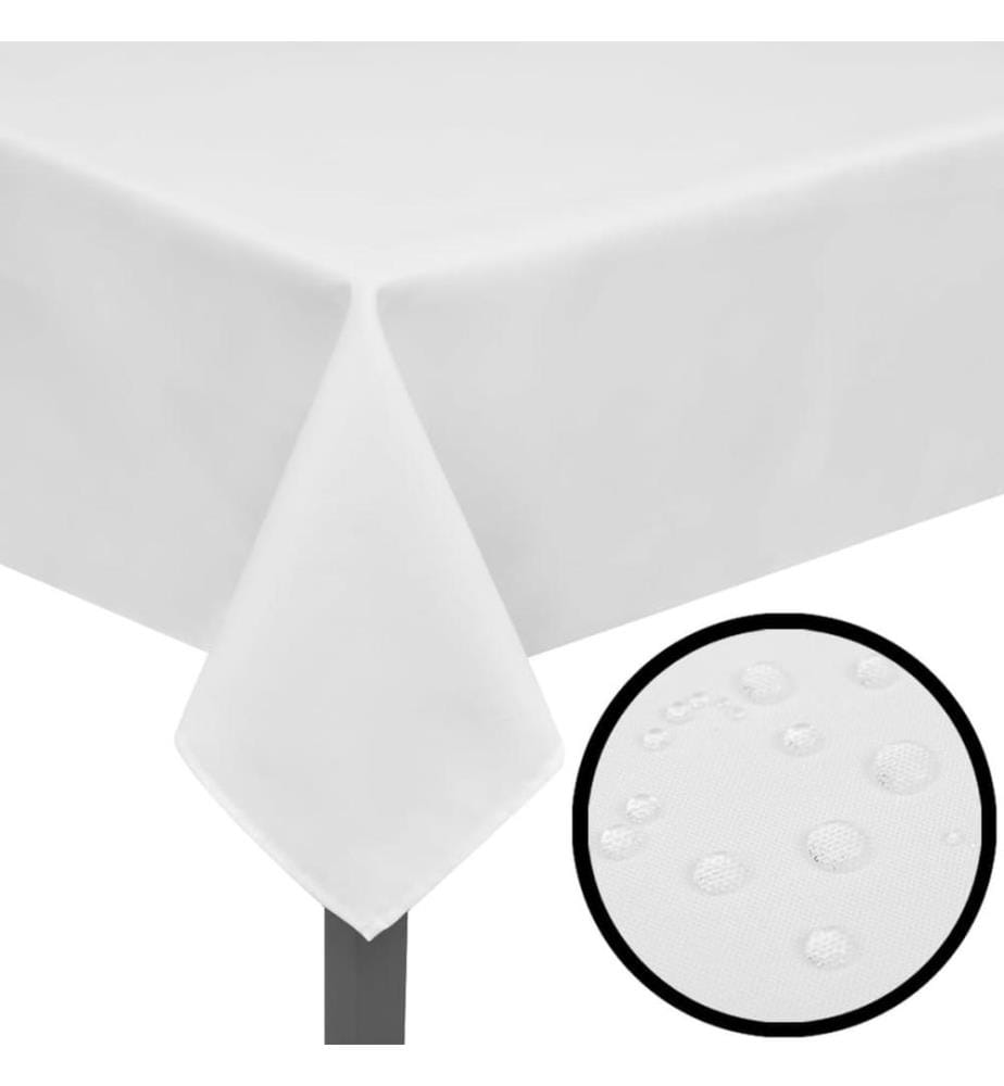 Nappes de table 5 pcs Blanc 250x130 cm