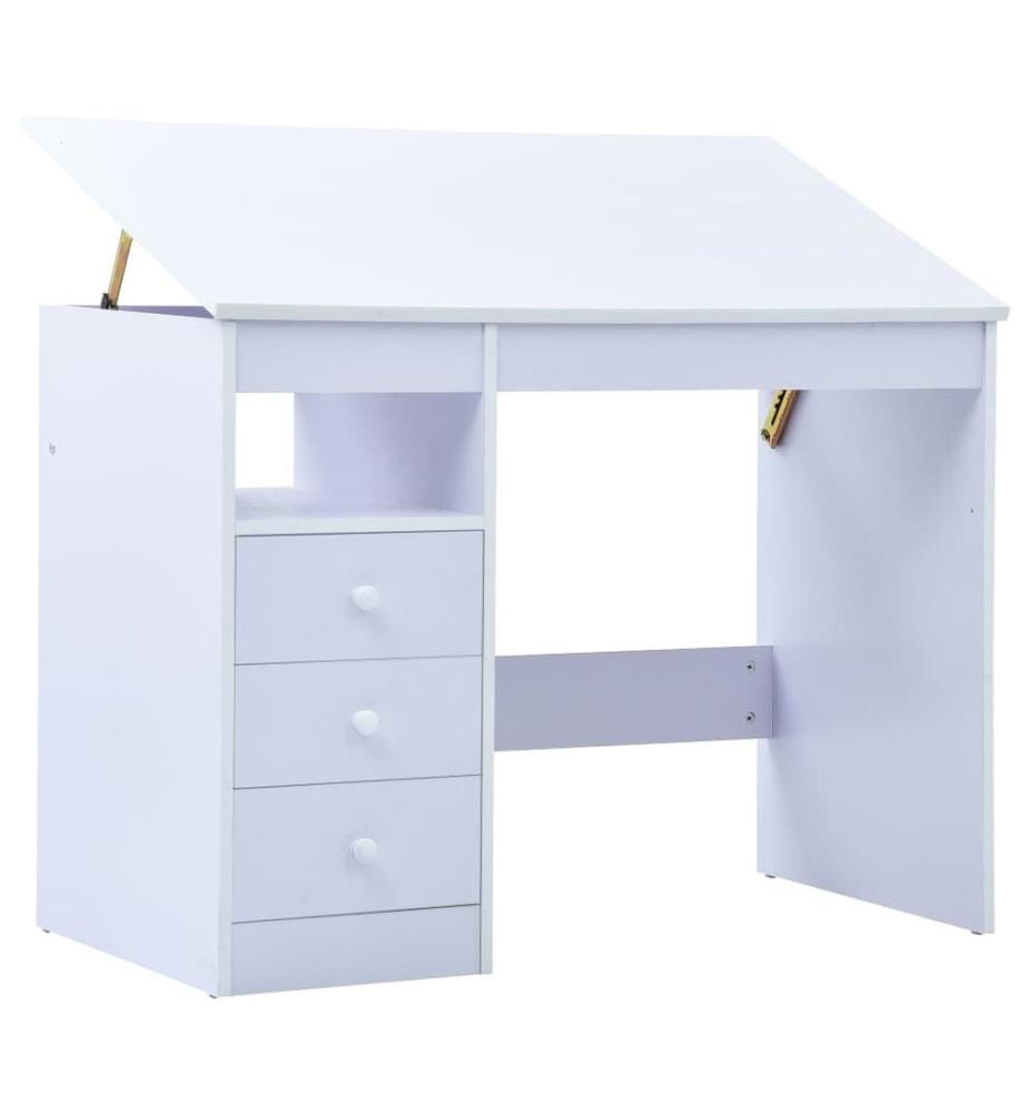 Bureau pour enfants Inclinable Blanc