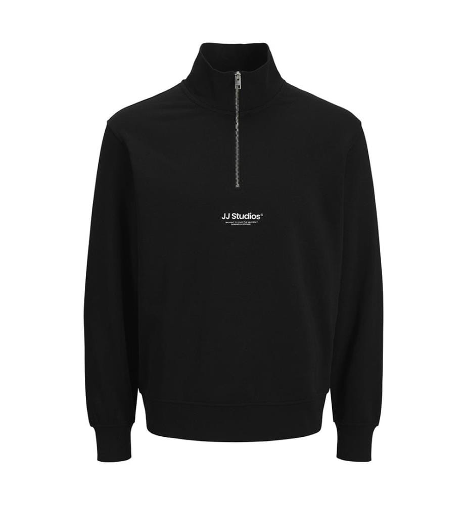 Sweat Col Zippé - Noir