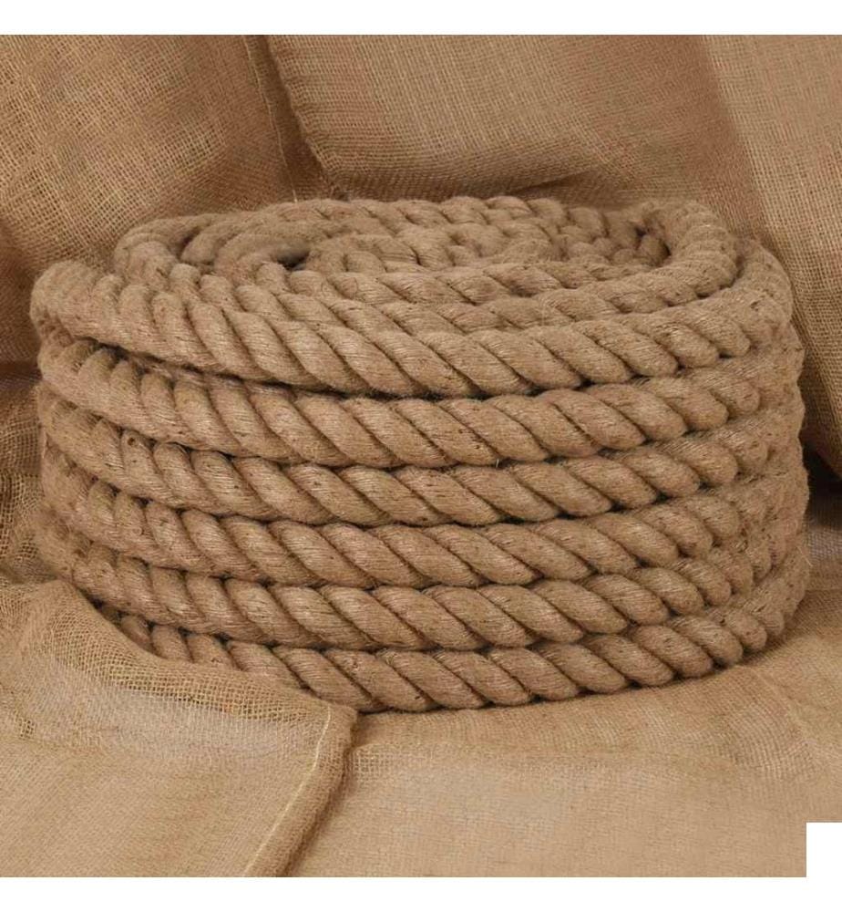 Corde de jute 10 m de long 40 mm d'épaisseur