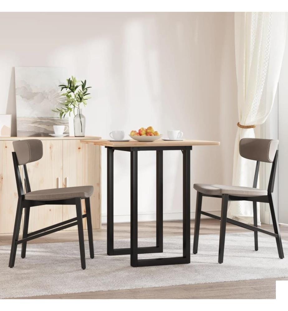 Pieds de table à manger cadre en O 50x40x73 cm acier
