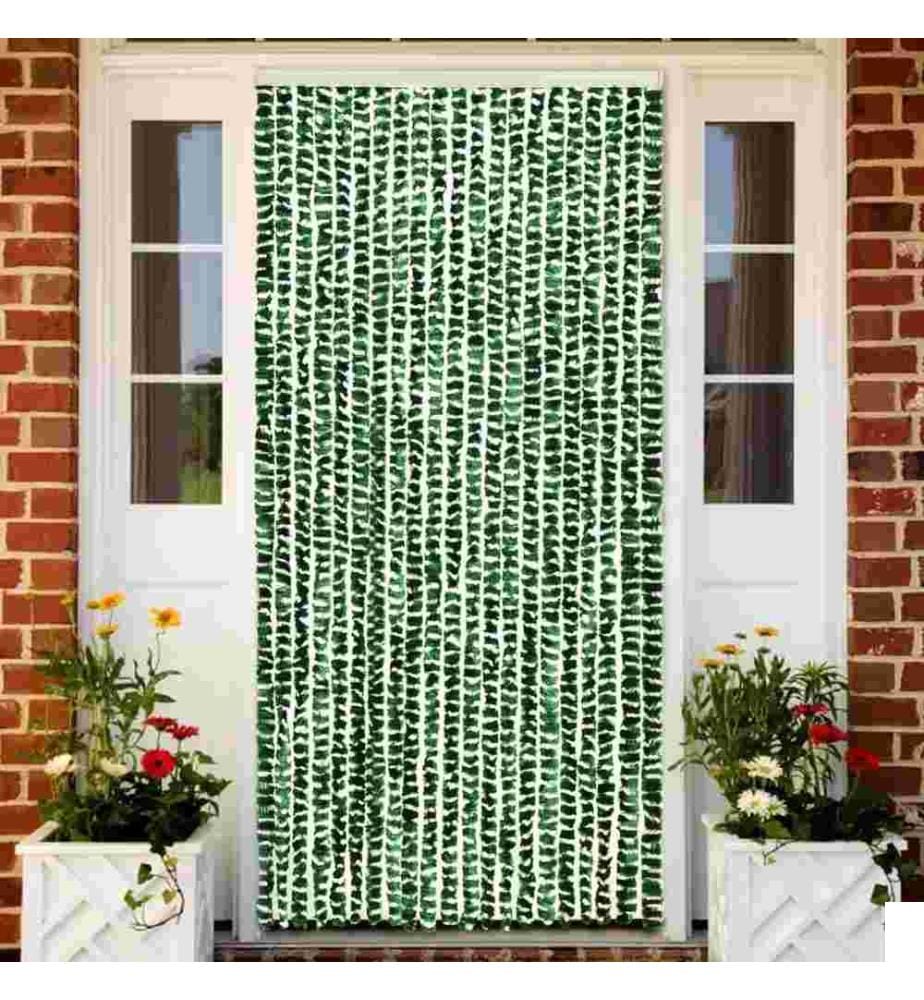 Moustiquaire Vert et blanc 90x220 cm Chenille
